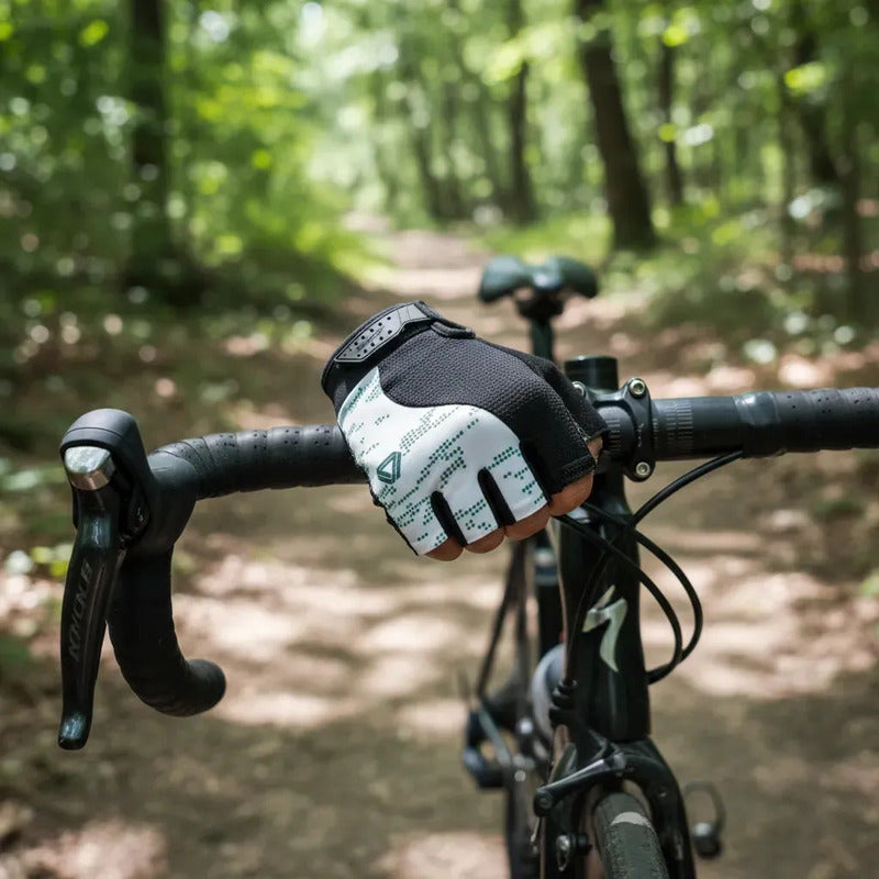 Guantes Ciclismo Mtb Ruta Corto Gw Chill Blanco L