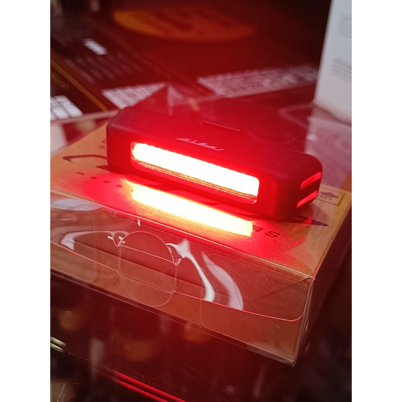 Luz Trasera Gw Original Bicicleta Alta Intensidad 100lm Negra