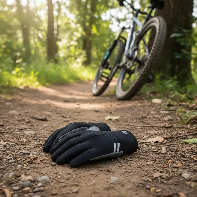 Guantes Ciclismo Mtb Ruta Dedo Largo Gw Hotly Negro Xs