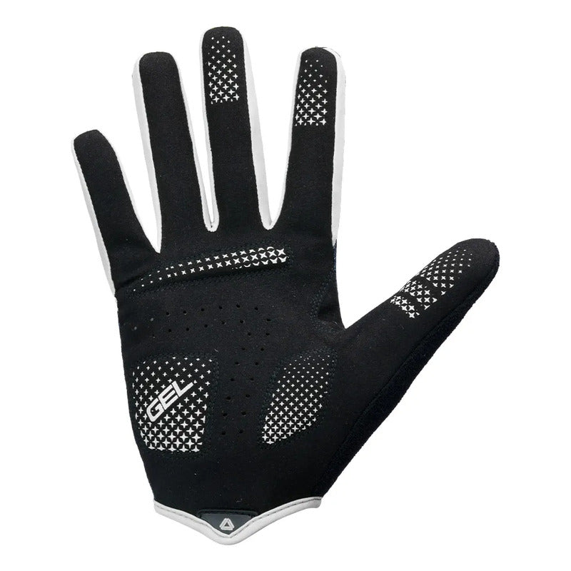 Guantes De Ciclismo Mtb Ruta Dedo Largo Gw Shell Gel Negro-blanco S