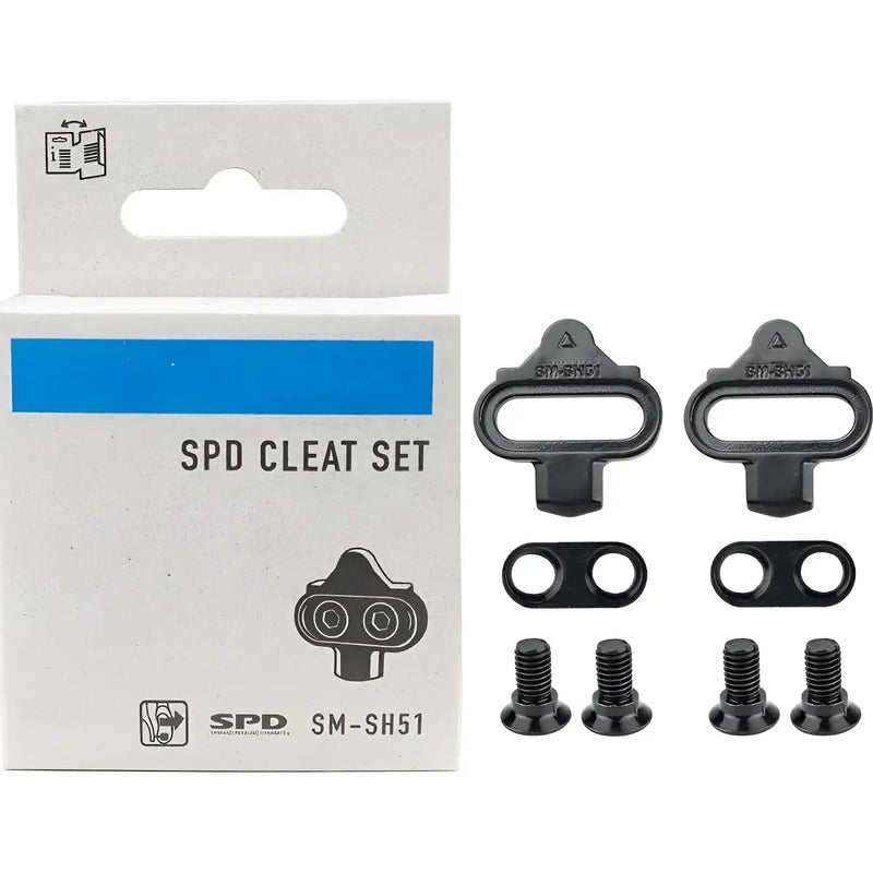 Cala Para Pedal De Bicicleta Shimano Spd Negro Con 0grados De Flotación