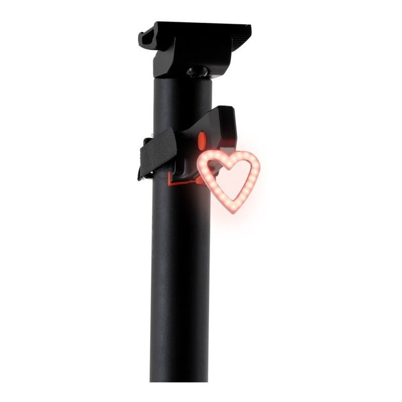 Luz Bicicleta Gw Redonda Corazon Led Recargable Usb