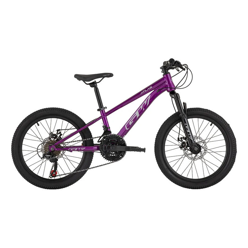 Bicicleta Gw Atlas Mtb 20  7 Velocidades Frenos Disco Morado Carmin 20