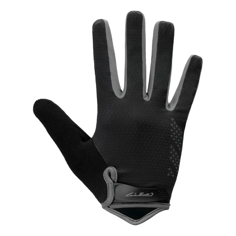 Guantes De Ciclismo Mtb Ruta Dedo Largo Gw Shell Gel Negro-gris S